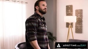 ADULT TIME – Therapist Caden Jackson Gives Straight Client Bruce Jones His First Gay Anal Experience