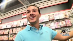 At A Porn Shop, A Straight Male Customer Is Tricked Into Having A Gay Man Suck His Cock Until He Cums